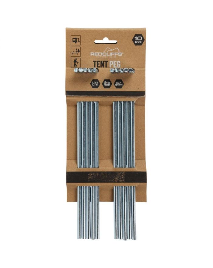 ŚLEDZIE DO NAMIOTU 23CM KPL 10SZT METAL REDCLIFFS