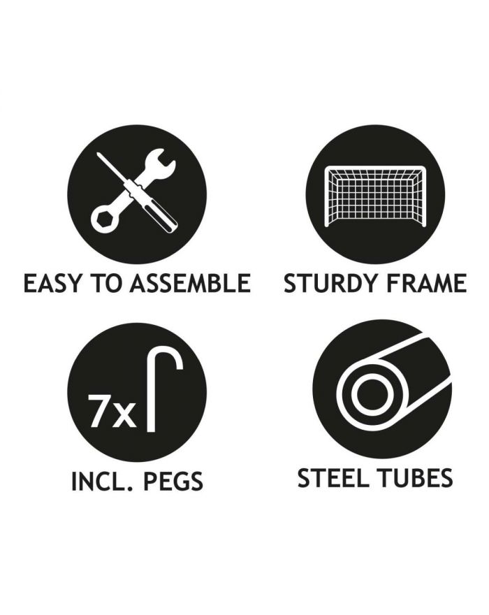 BRAMKA DO PIŁKI NOŻNEJ Z SIATKĄ 300x205x120CM DUNLOP