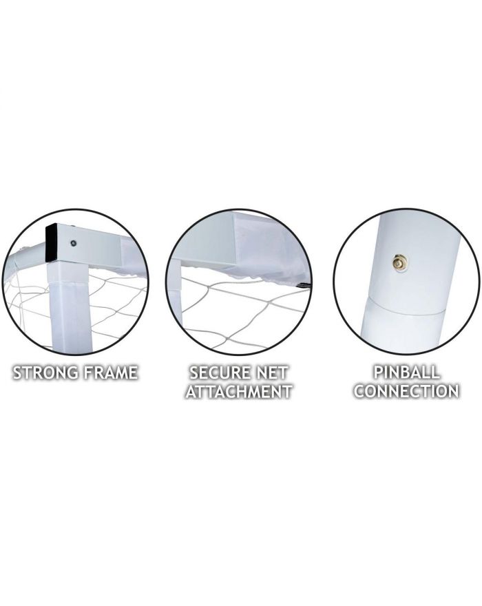 BRAMKA DO PIŁKI NOŻNEJ Z SIATKĄ 300x200x100CM ENERO