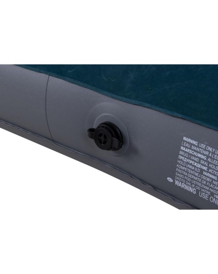 MATERAC FLOKOWANY 2-OSOBOWY Z WBUDOWANĄ POMPKĄ NOŻNĄ 191x137x22CM 24131