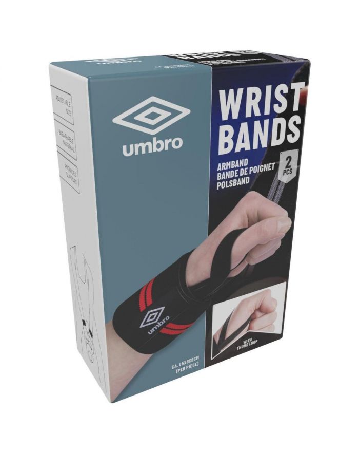 OPASKA ELASTYCZNA NADGARSTEK KPL 2 SZT UMBRO CZERWONY