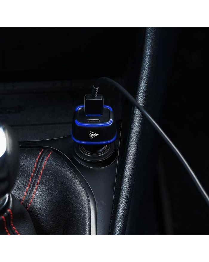 ŁADOWARKA SAMOCHODOWA MULTI USB A + USB C DUNLOP