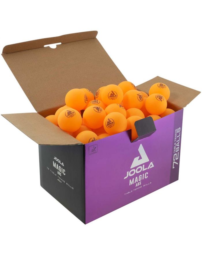PIŁECZKI DO TENISA STOŁOWEGO JOOLA MAGIC ABS 72SZT POMARAŃCZOWE