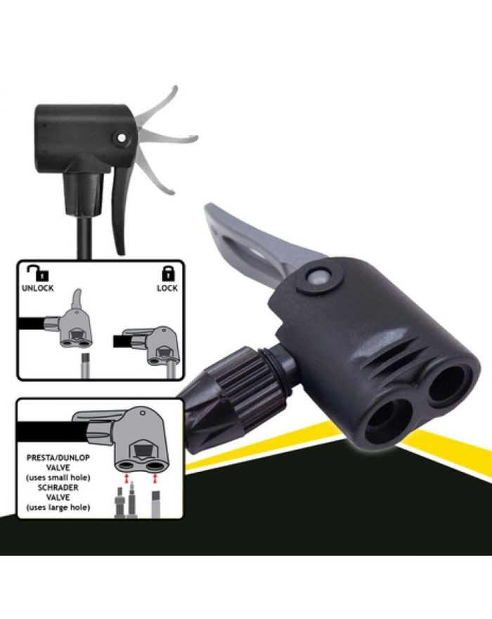 POMPKA WARSZTATOWO ROWEROWA 140 PSI (9.6BAR) SZARA DUNLOP