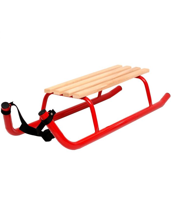 SANKI METALOWE KULIGOWE 2 OSOBOWE WZMOCNIONE CZERWONE