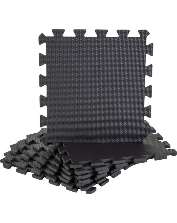MATA PUZZLE POD SPRZĘT FITNESS 8SZT 30x30x0,9CM CZARNA PURE 2 IMPROVE