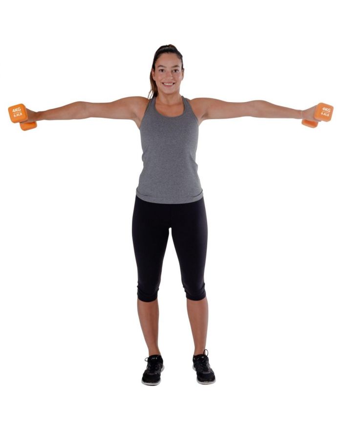 ZESTAW HANTLI NEOPREN 2x4KG PURE 2 IMPROVE