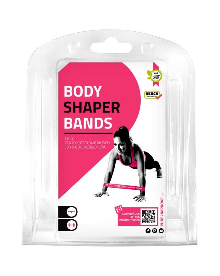 ZESTAW GUM DO ĆWICZEŃ FITNESS CROSSFIT MINI BAND 3SZT WOMEN PURE 2 IMPROVE