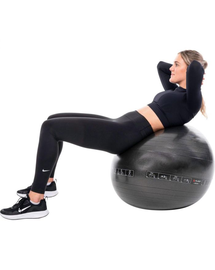 PIŁKA DO ĆWICZEŃ FITNESS 65CM CZARNA PURE 2 IMPROVE