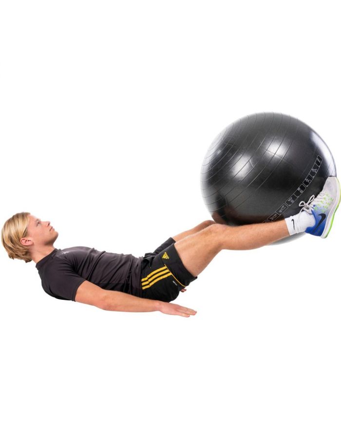 PIŁKA DO ĆWICZEŃ FITNESS 65CM CZARNA PURE 2 IMPROVE