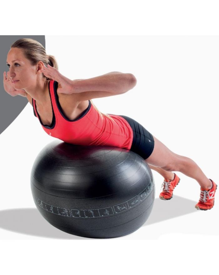 PIŁKA DO ĆWICZEŃ FITNESS 75CM CZARNA PURE 2 IMPROVE