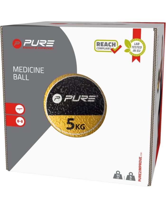 MEDICINE BALL PIŁKA LEKARSKA 5KG PURE 2 IMPROVE
