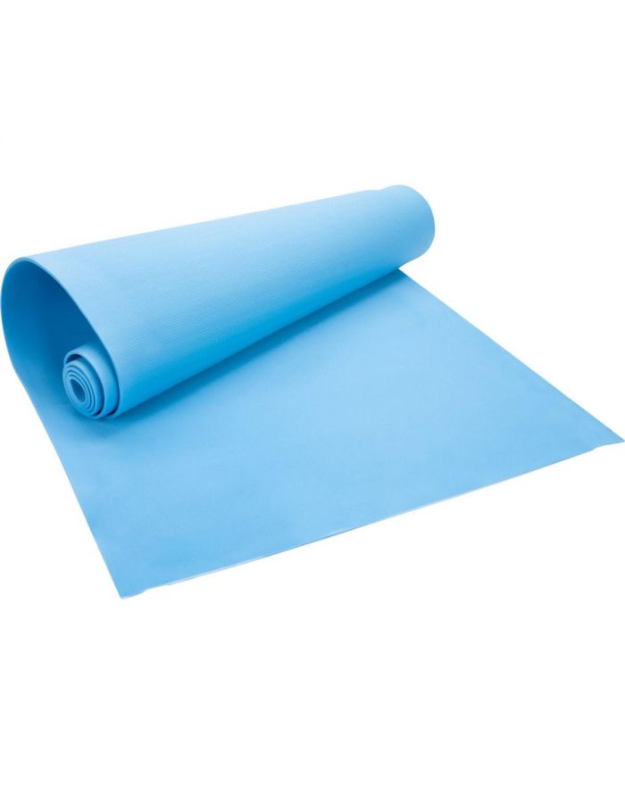 MATA FITNESS JOGA PILATES  EVA 180x60x0,4CM NIEBIESKA
