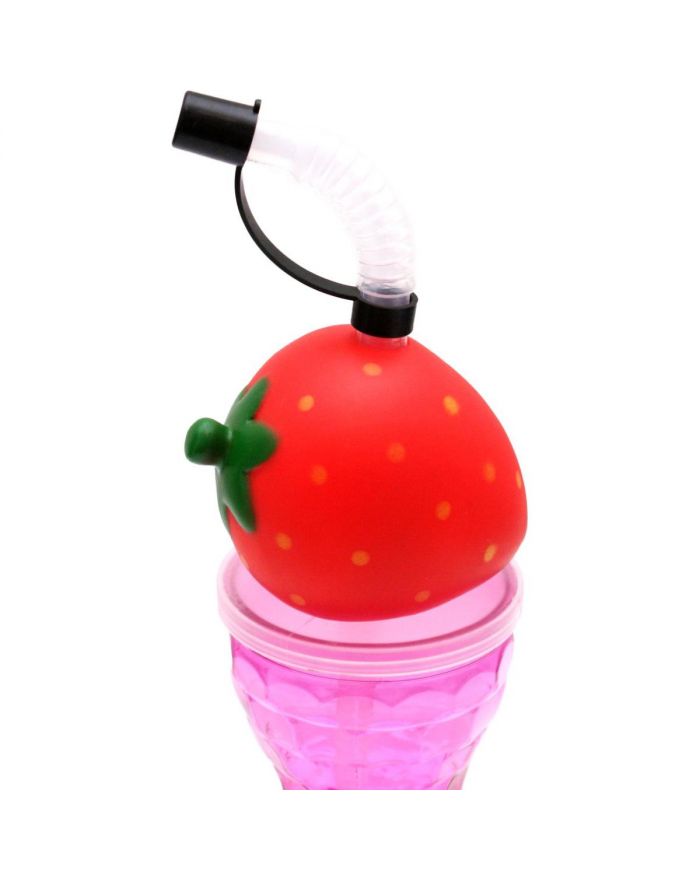 BIDON BUTELKA SPORTOWA ZE SŁOMKĄ 500ML RÓŻOWY EXCELLENT HOUSEWARE