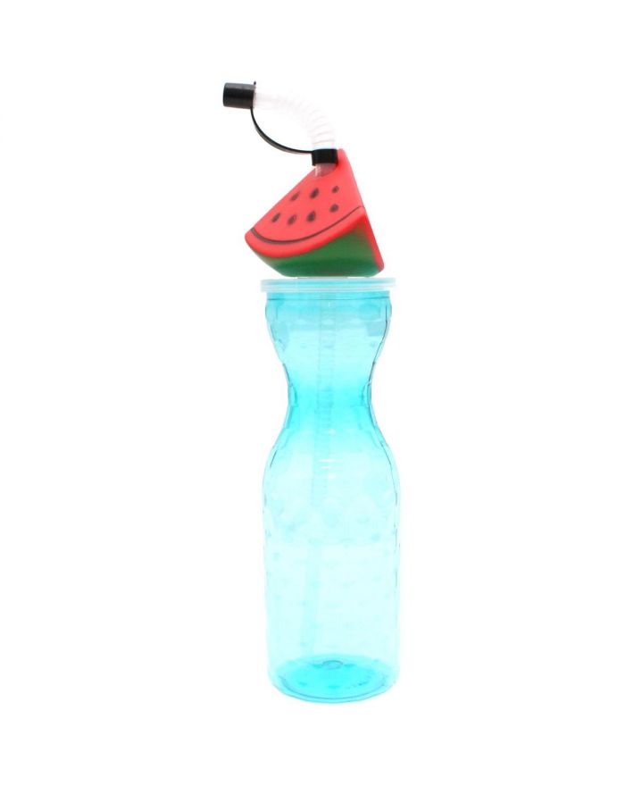 BIDON BUTELKA SPORTOWA ZE SŁOMKĄ 500ML NIEBIESKI EXCELLENT HOUSEWARE