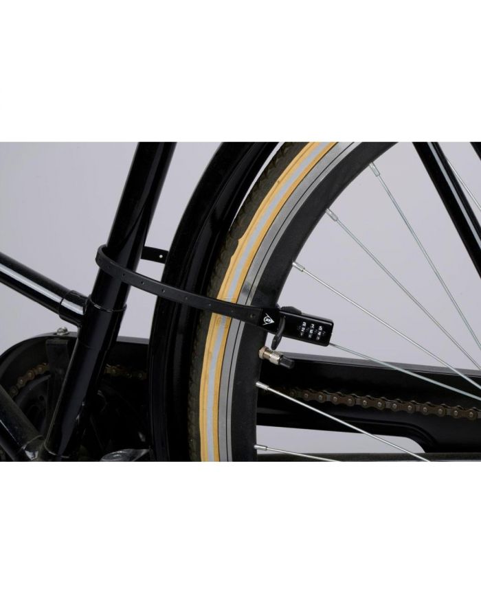 ZAPIĘCIE ROWEROWE PASEK NA SZYFR CZARNY DUNLOP
