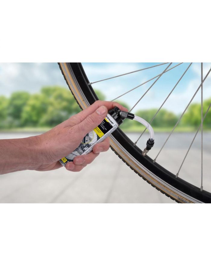 SPRAY USZCZELNIAJĄCY DO DĘTKI  ROWEROWEJ Z UNIWERSALNYM WENTYYLEM 75ML DUNLOP