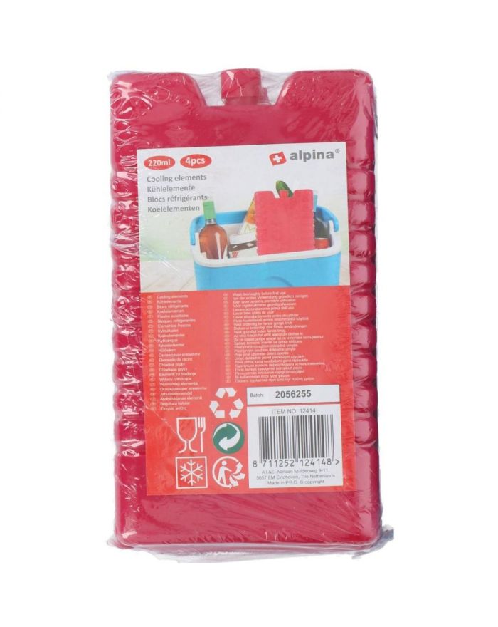 WKŁAD DO LODÓWKI 4X220ML CZERWONY