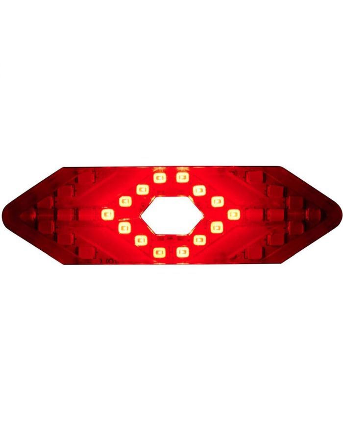 LAMPKA ROWEROWA TYŁ Z SYGNALIZATOREM LED ŁADOWANIE USB DUNLOP