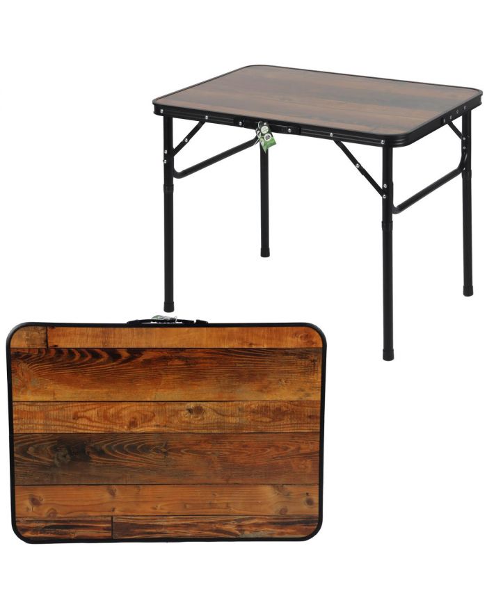 STOLIK TURYSTYCZNY SKŁADANY KEMPINGOWY 75X55X25-59CM DREWNO