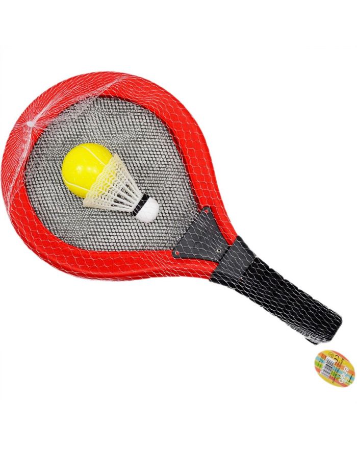 ZESTAW 2 RAKIETY LOTKA PIŁKA DO TENISA BADMINTONA ENERO TOYS