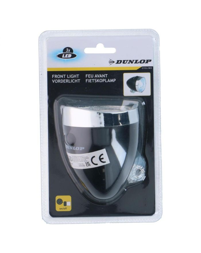 LAMPKA ROWEROWA PRZEDNIA 3 LED DUNLOP