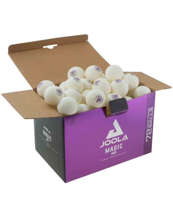 PIŁECZKI DO TENISA STOŁOWEGO JOOLA MAGIC ABS 72SZT BIAŁE