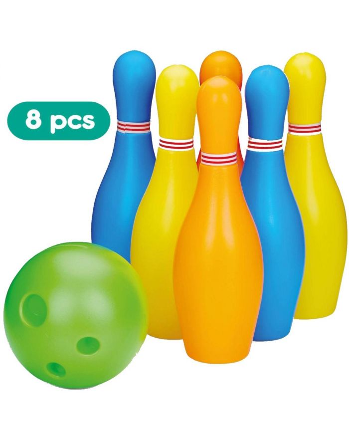 KRĘGLE OGRODOWE GIGANT WYSOKOŚĆ 18,5CM 8 ELEMENTÓW EDDY TOYS