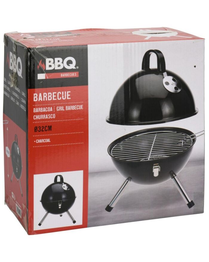KOCIOŁEK GRILL Z RĄCZKĄ I POKRYWĄ 31CM