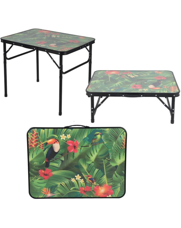 STOLIK TURYSTYCZNY 75x55x25-59CM FLOWER ENERO CAMP