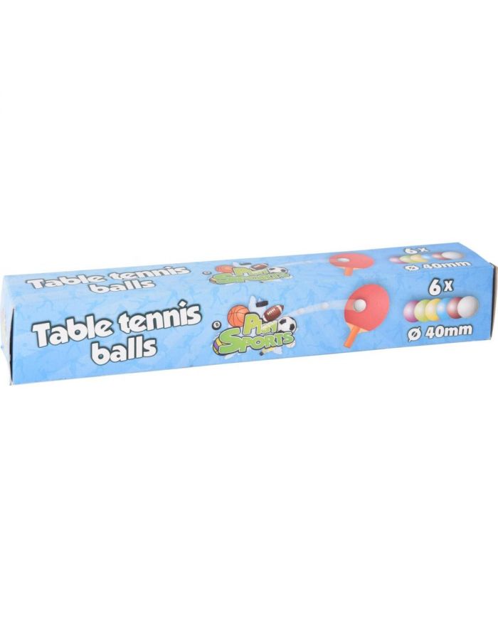 PIŁECZKI DO TENISA STOŁOWEGO KOLOROWE 6SZT XQMAX