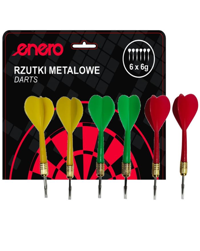 RZUTKI LOTKI METALOWE DART 6g KPL.6SZT ENERO