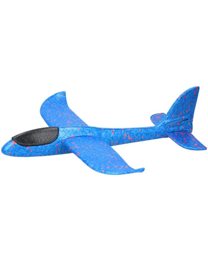 SAMOLOT STYROPIANOWY 47CM NIEBIESKI