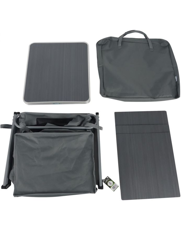 SZAFA TURYSTYCZNA SKŁADANA Z 3 PÓŁKAMI 60x51x98CM ENERO CAMP