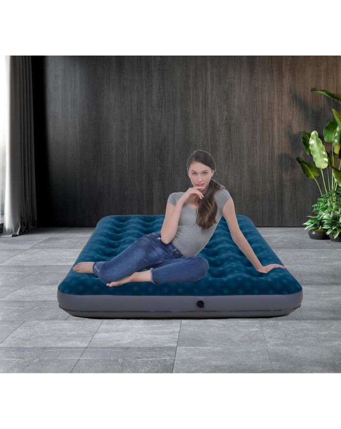 MATERAC FLOKOWANY 2-OSOBOWY Z NADRUKIEM 3D 191x137x22CM 24495