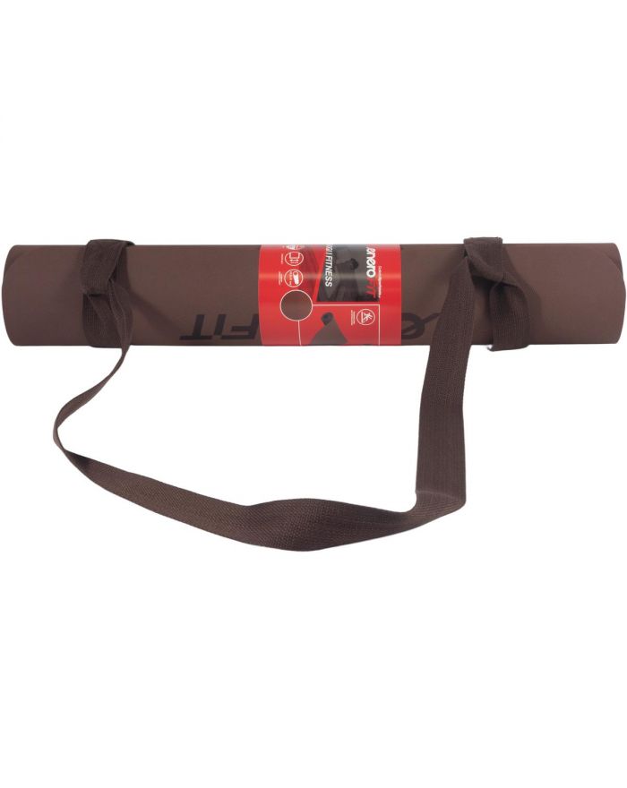 MATA DO JOGI I FITNESS TPE ANTYPOŚLIZGOWA BRĄZOWA ENERO FIT