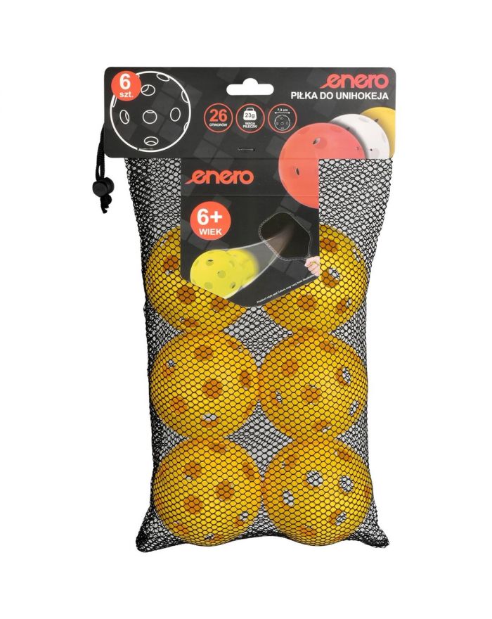 PIŁKA UNIHOC MECZOWA ŻÓŁTA ENERO 6SZT