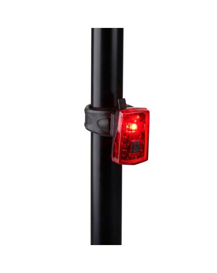 LAMPKA ROWEROWA NA TYŁ LED USB - C Z FUNKCJĄ STOP CERTYFIKAT DUNLOP