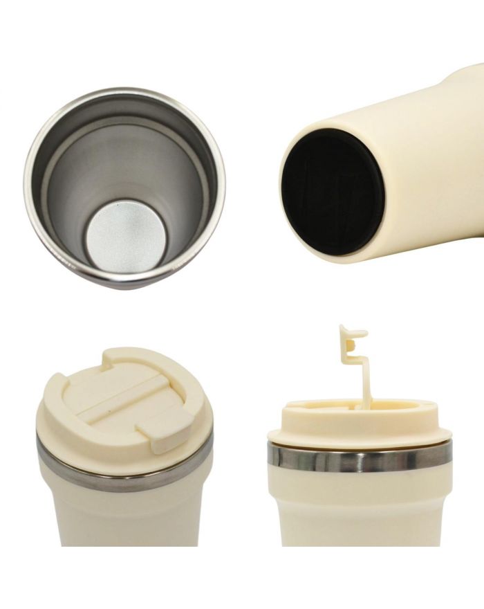 KUBEK TERMICZNY TURYSTYCZNY EXCELLENT HOUSEWARE 500ML - ECRU