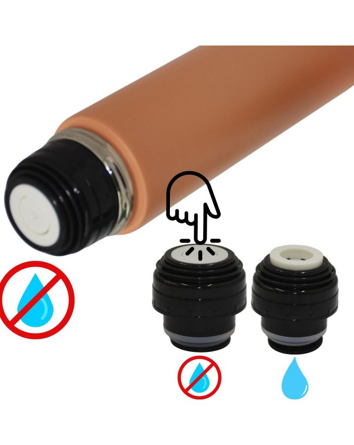 TERMOS TURYSTYCZNY 500ML EXCELLENT HOUSEWARE POMARAŃCZOWY