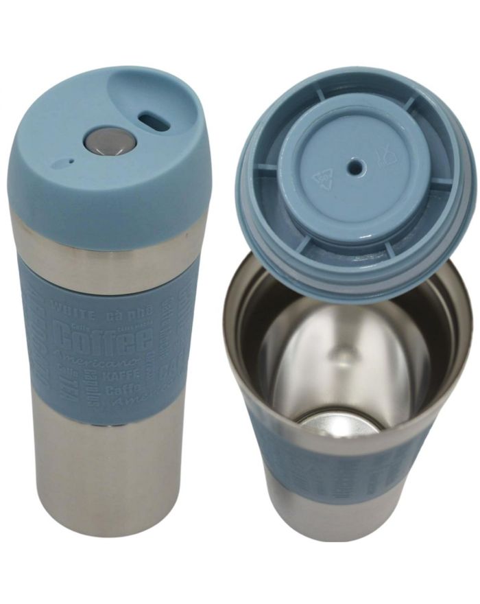 KUBEK TERMICZNY TURYSTYCZNY EXCELLENT HOUSEWARE 350ML NIEBIESKI