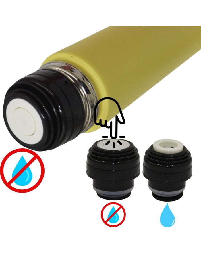 TERMOS TURYSTYCZNY 500ML EXCELLENT HOUSEWARE ŻÓŁTY