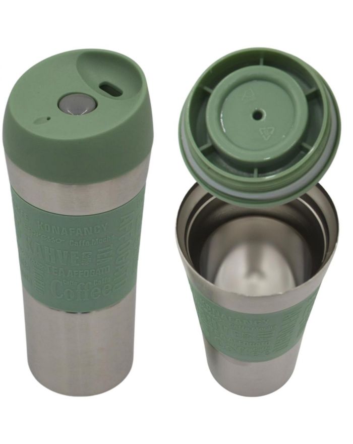 KUBEK TERMICZNY TURYSTYCZNY EXCELLENT HOUSEWARE 350L ZIELONY