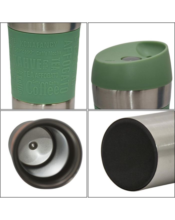 KUBEK TERMICZNY TURYSTYCZNY EXCELLENT HOUSEWARE 350L ZIELONY