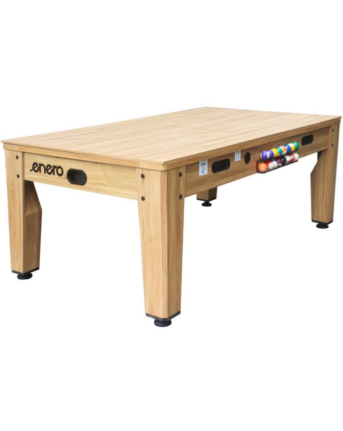 STÓŁ DO MULTIGIER 4W1 BILARD TENIS STOŁOWY CYMBERGAJ STÓŁ JADALNY 214x121.6x81.3CM WOODEN ENERO