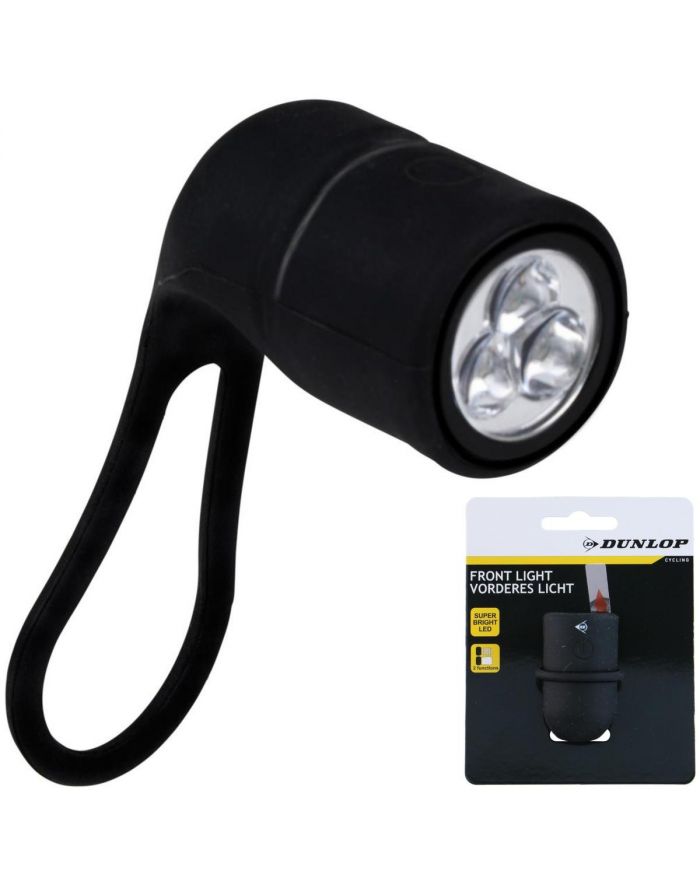 LAMPKA ROWEROWA PRZEDNIA SILIKONOWA DUNLOP