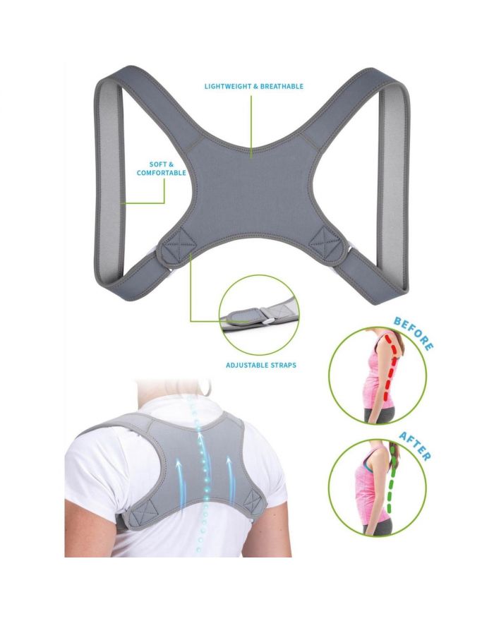 KOORDYNATOR WAD POSTAWY PLECÓW RAMION SZARY