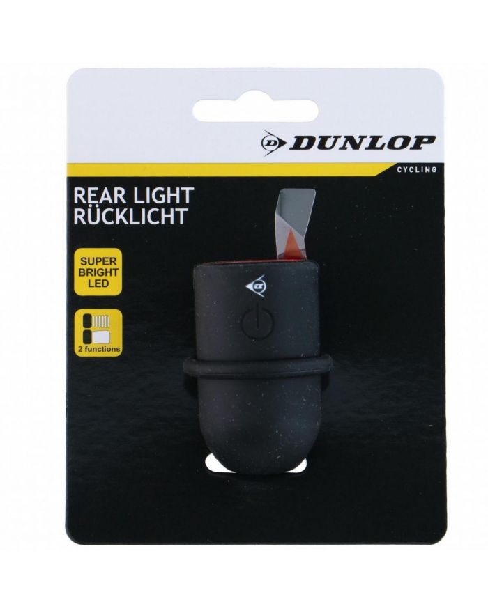 LAMPKA ROWEROWA NA TYŁ SILIKONOWA DUNLOP