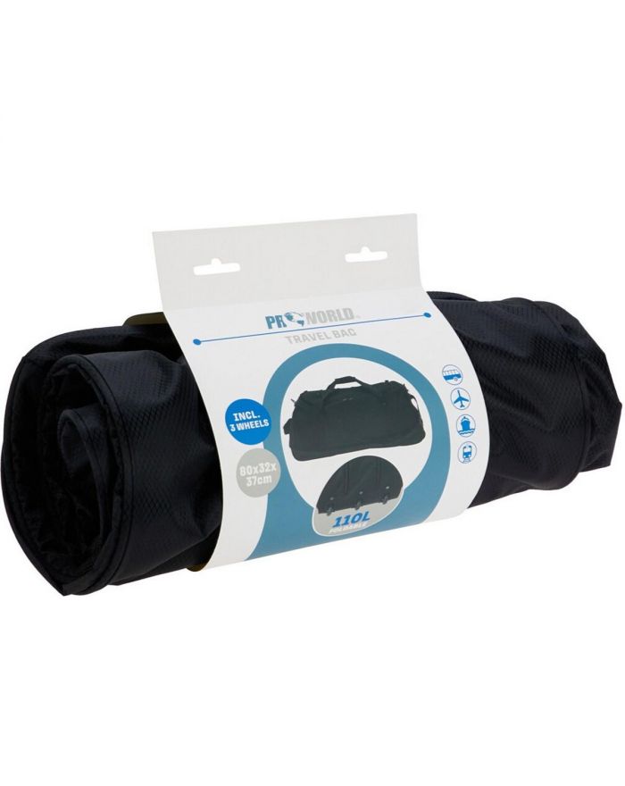 TORBA SPORTOWA PODRÓŻNA Z KÓŁKAMI PROWORLD CZARNA