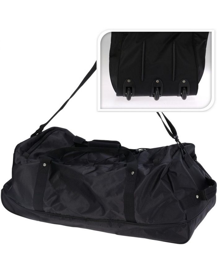 TORBA SPORTOWA PODRÓŻNA Z KÓŁKAMI PROWORLD CZARNA